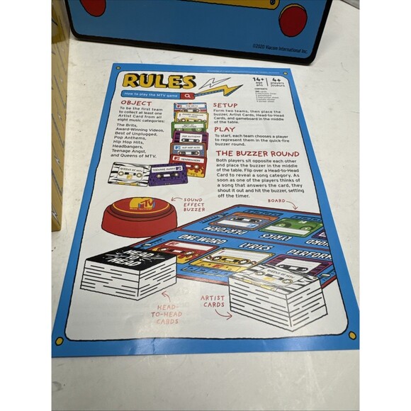 MTV The Throwback Music Party Board Game 4+ Players - Picture 11 of 14